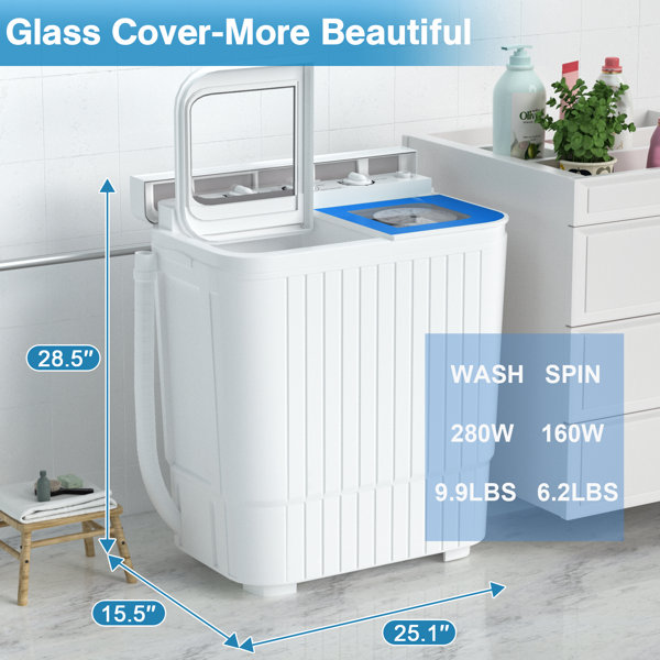 SUNCROWN 6.2 Cubic Feet cu. ft. Portable Washer & Dryer Combo with